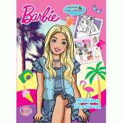 Barbie สนุกกับเกมและภาพระบายสีแสนสวย Malibu Festival + เครื่องคิดเงินพร้อมรถเข็นช้อปปิ้ง